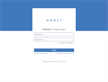 Tablet Screenshot of mymonat.com